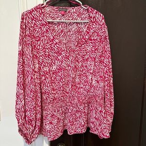 Cute pink and white blouse